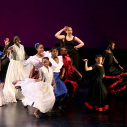 Uptown Dance Academy Recital 2006. Eight children dancing Aurora Reye's rumba choreography. Photo: Eric Bandiero.